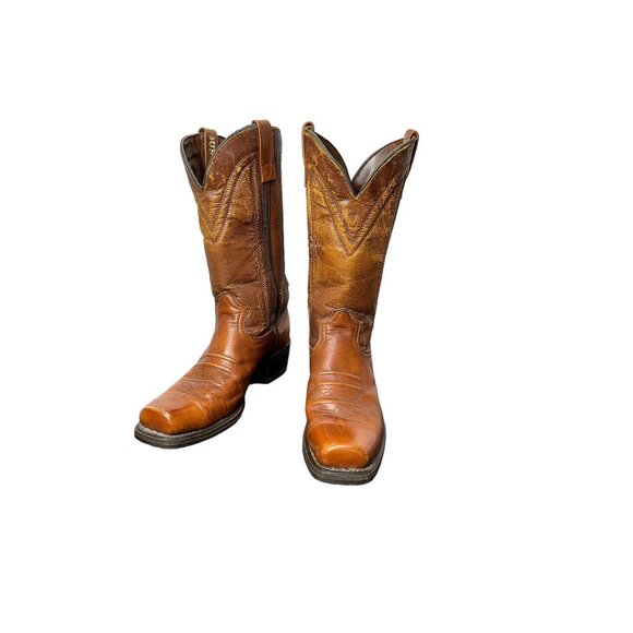 Vintage men's Durango boots with square toes and patina Size 8D - Picture 1 of 10